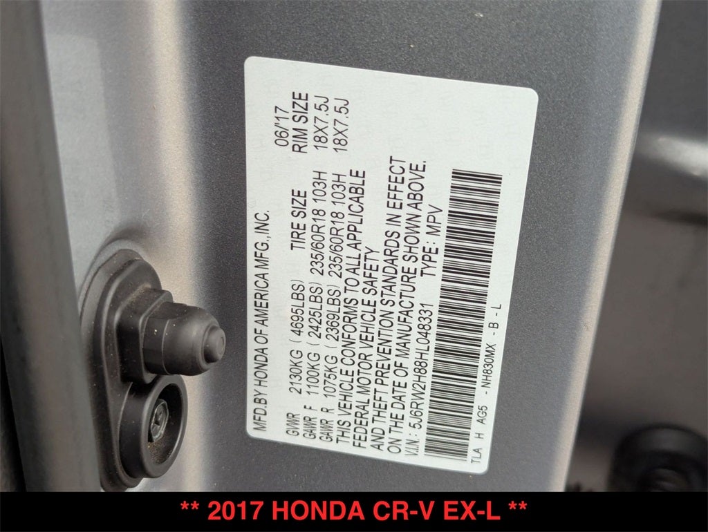 2017 Honda CR-V EX-L