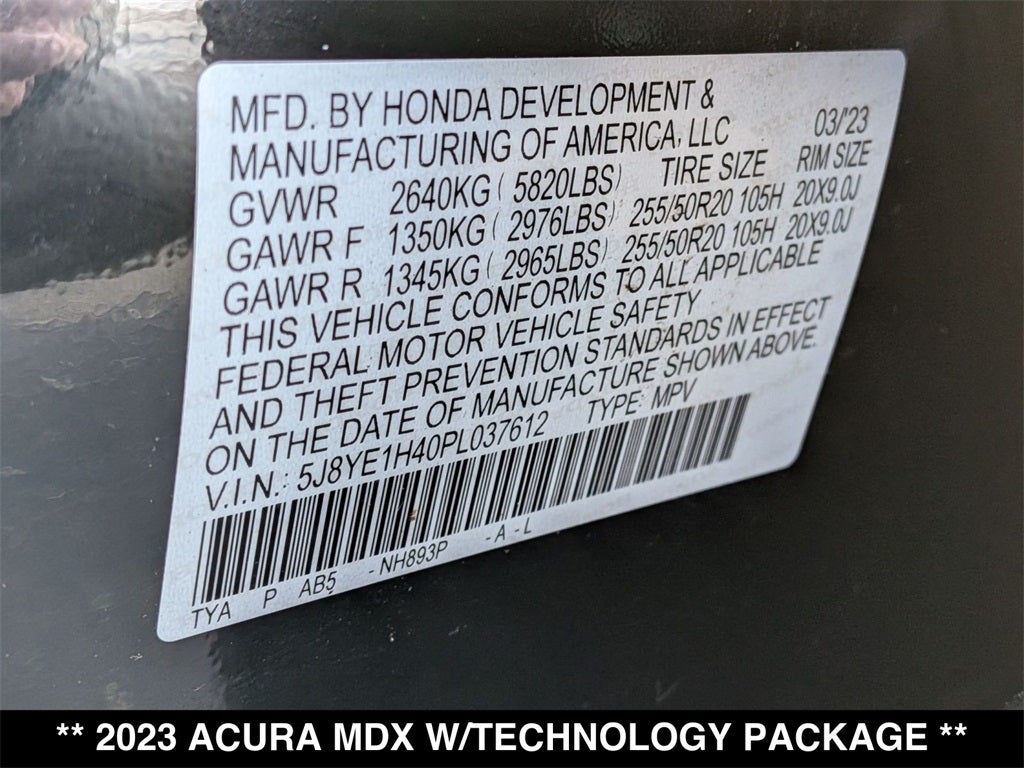 2023 Acura MDX Technology SH-AWD