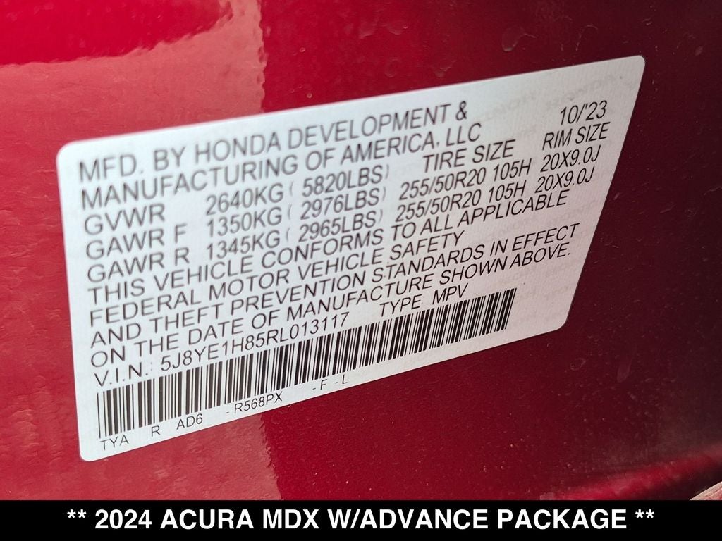 2024 Acura MDX Advance SH-AWD