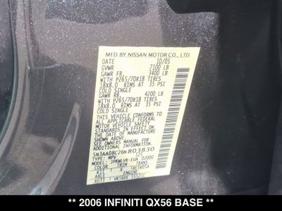 2006 INFINITI QX56 Base