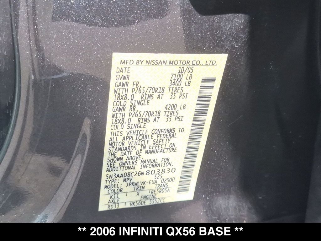 2006 INFINITI QX56 Base