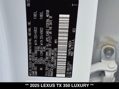 2025 Lexus TX LUXURY AWD