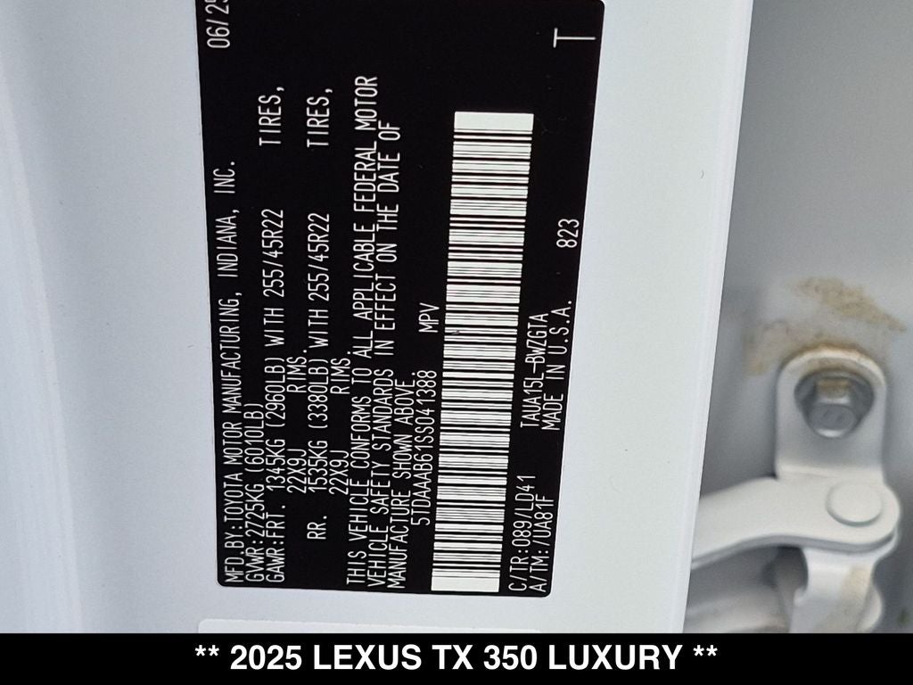 2025 Lexus TX LUXURY AWD