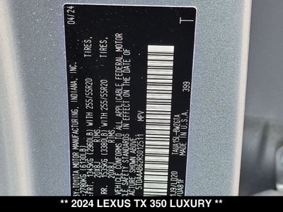 2024 Lexus TX 350 Luxury