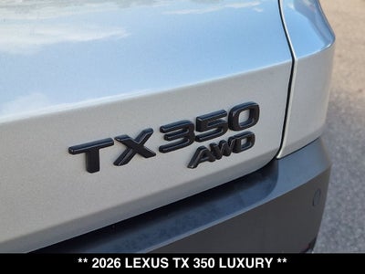 2026 Lexus TX 350 Luxury
