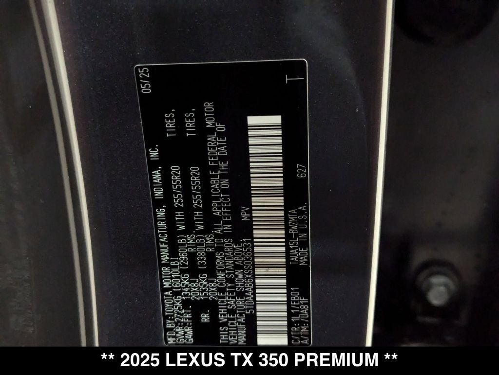 2025 Lexus TX 350 Premium