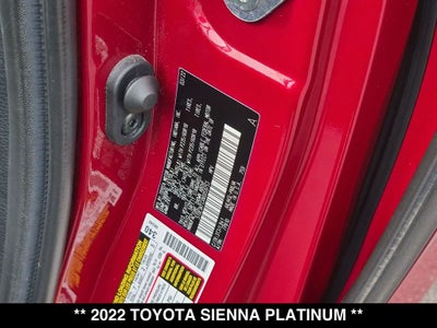 2022 Toyota Sienna Platinum 7 Passenger