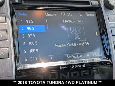 2018 Toyota Tundra Platinum 5.7L V8