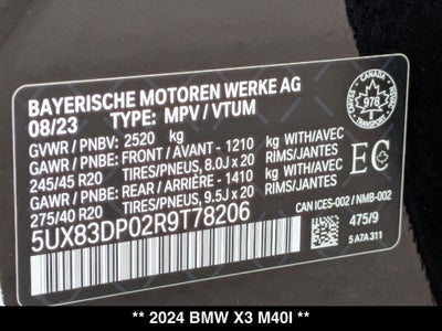 2024 BMW X3 M40i