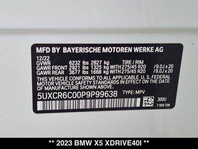 2023 BMW X5 xDrive40i