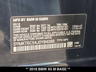 2018 BMW X5 M Base