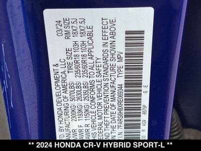 2024 Honda CR-V Hybrid Sport-L