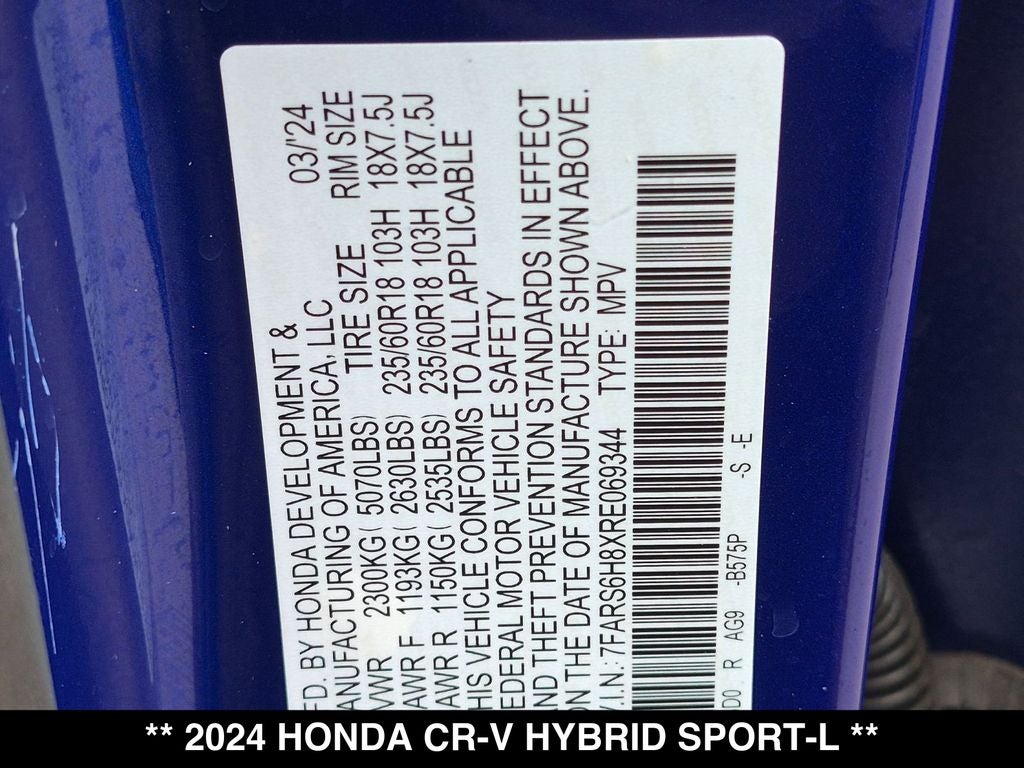 2024 Honda CR-V Hybrid Sport-L