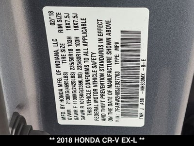 2018 Honda CR-V EX-L
