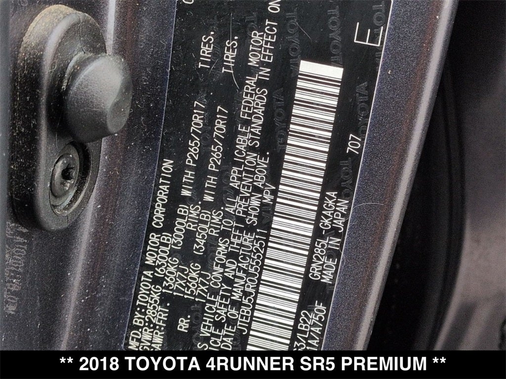 2018 Toyota 4Runner SR5 Premium