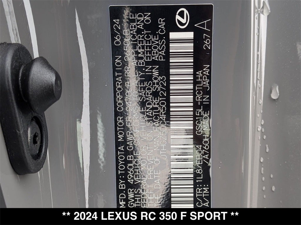 2024 Lexus RC 350 F Sport