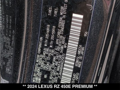 2024 Lexus RZ 450e Premium