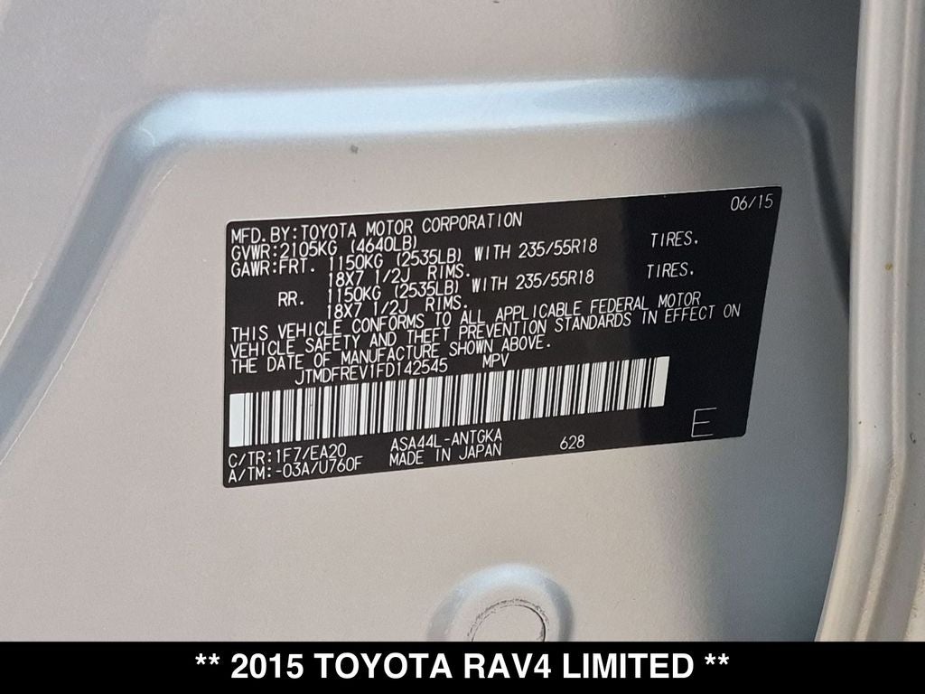 2015 Toyota RAV4 Limited
