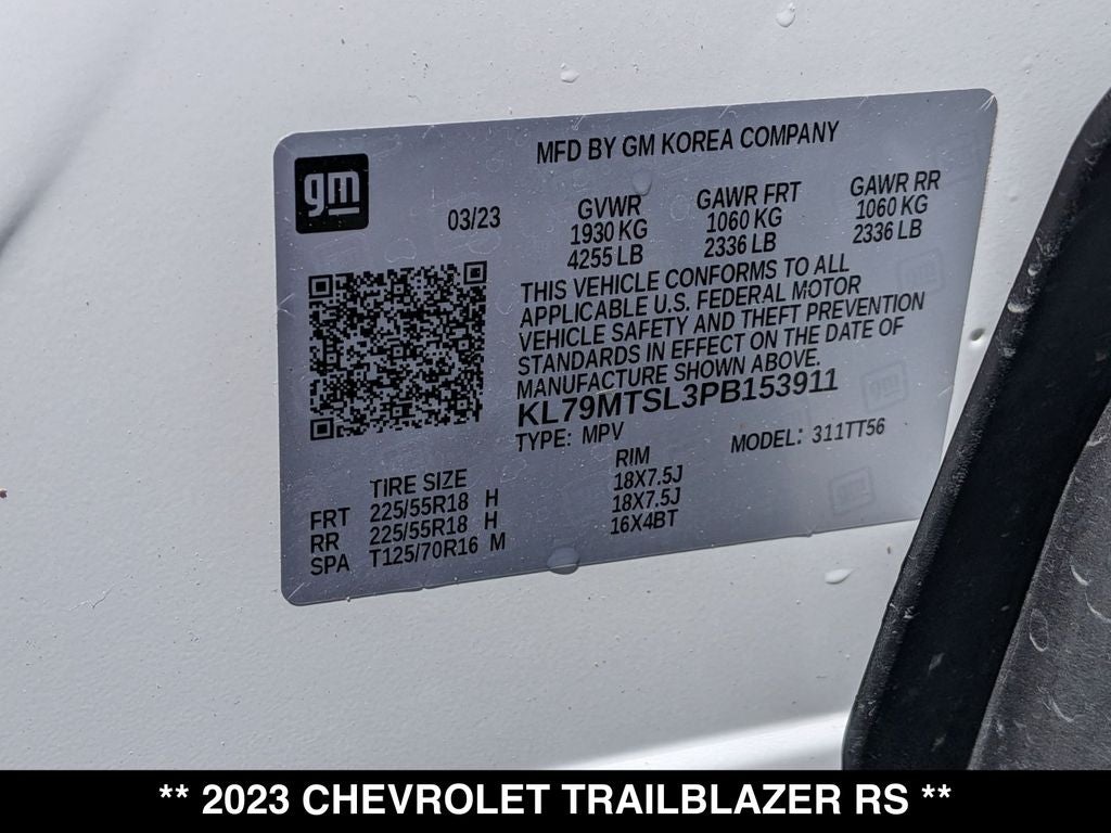 2023 Chevrolet TrailBlazer RS