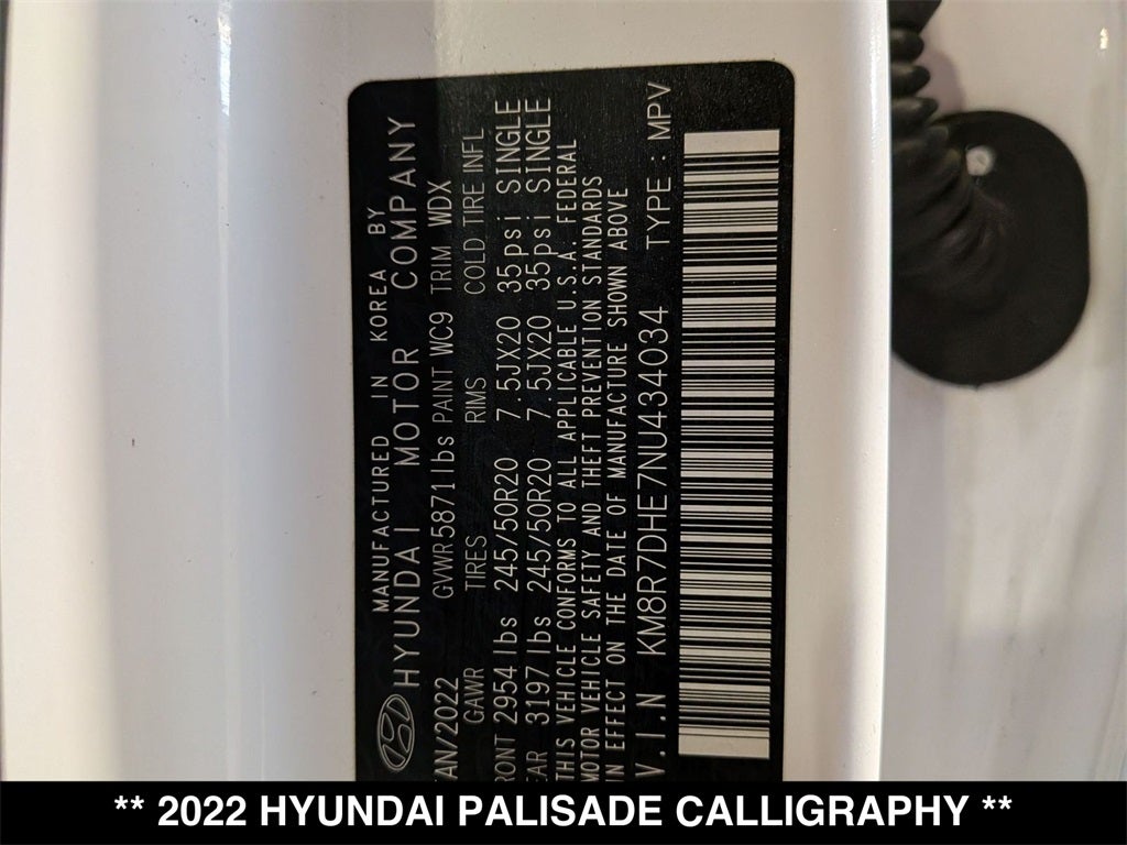 2022 Hyundai Palisade Calligraphy