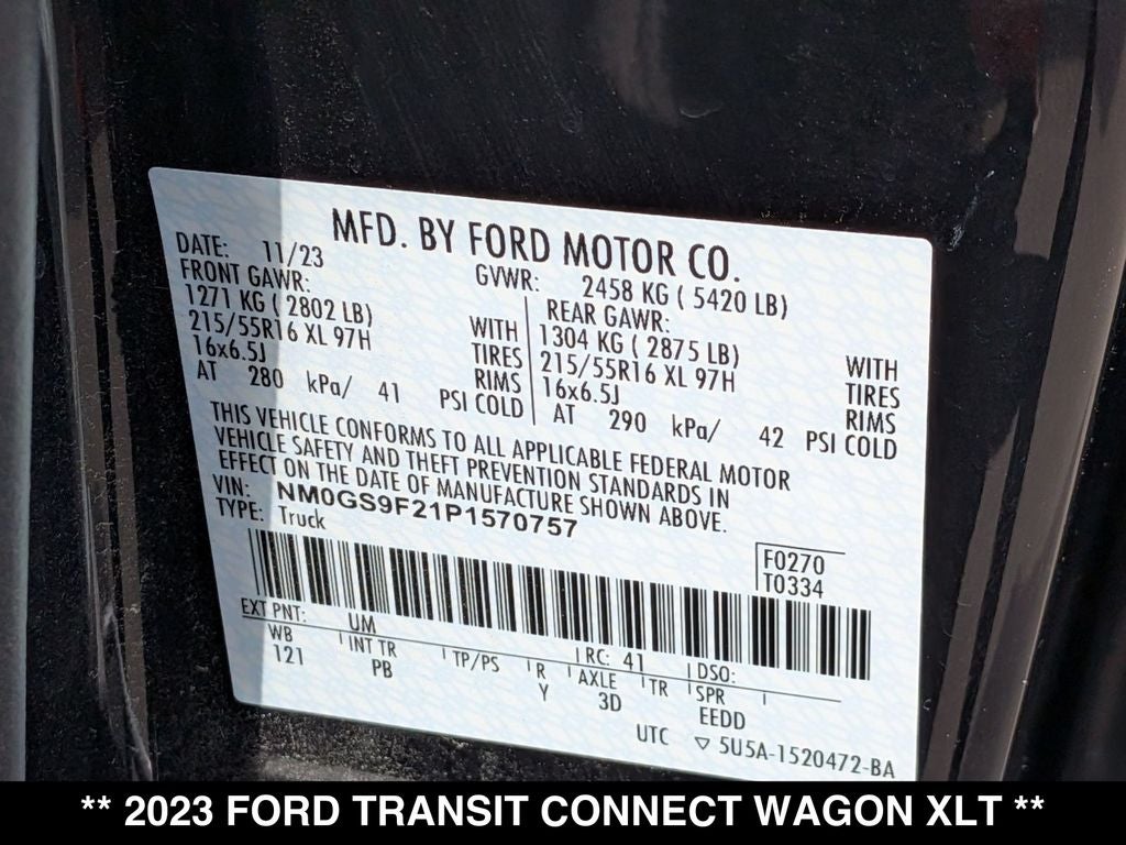 2023 Ford Transit Connect XLT