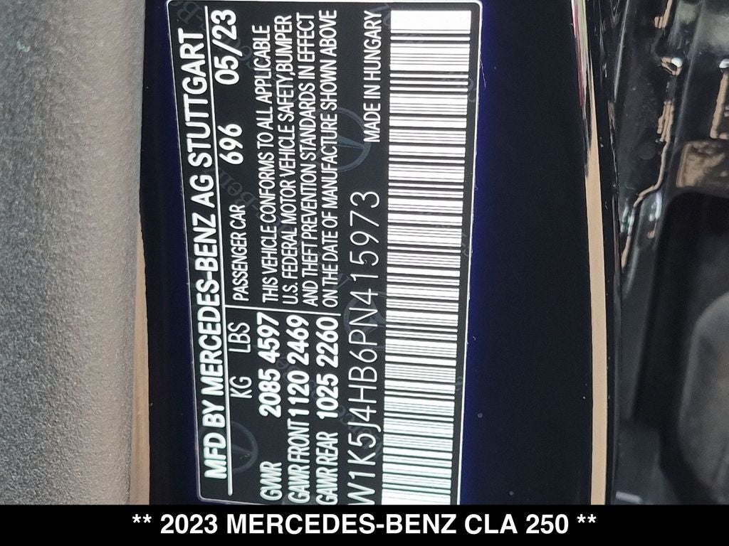 2023 Mercedes-Benz CLA CLA 250 4MATIC®