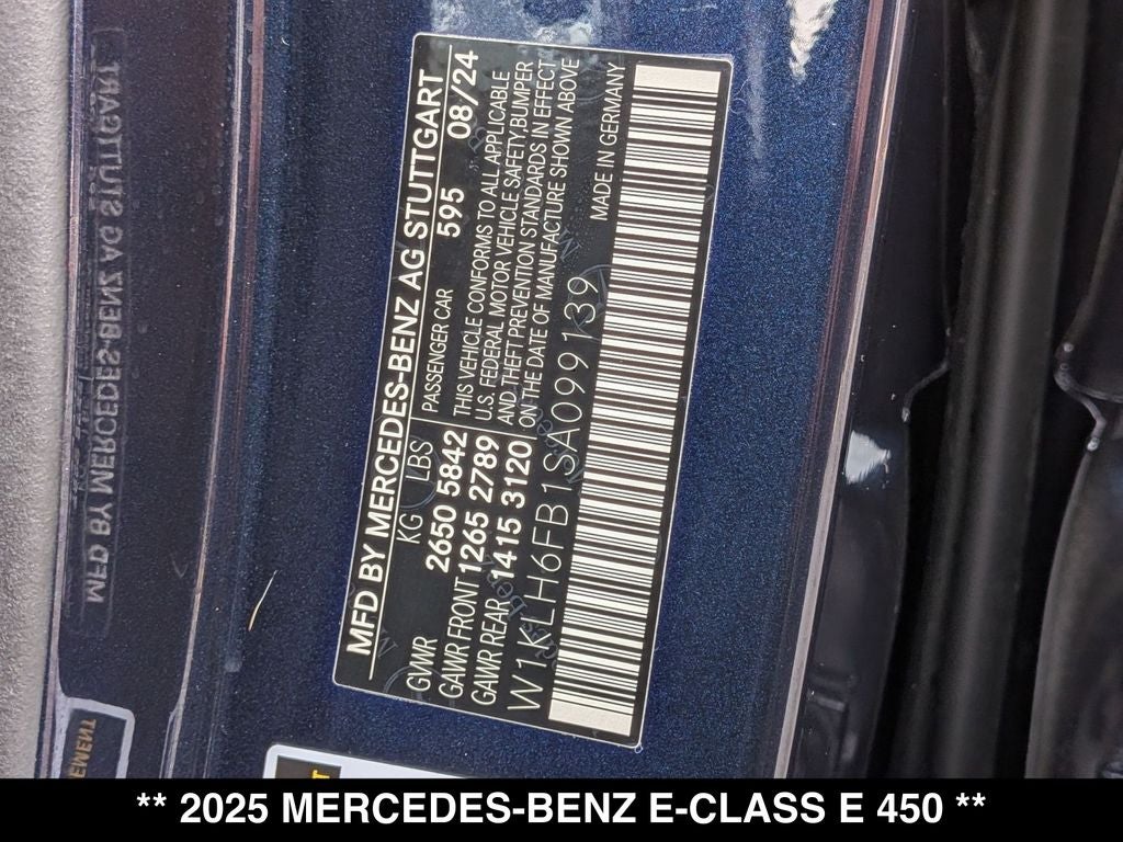 2025 Mercedes-Benz E-Class E 450 4MATIC®