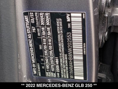 2022 Mercedes-Benz GLB GLB 250 4MATIC®