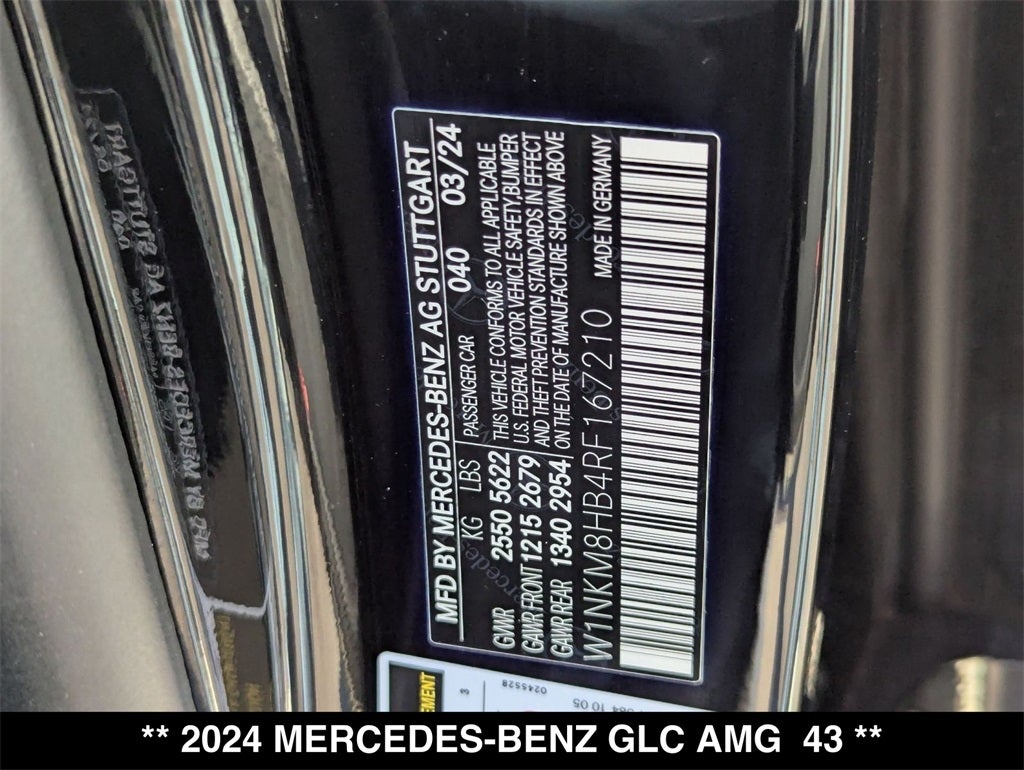2024 Mercedes-Benz GLC GLC 43 AMG® 4MATIC®