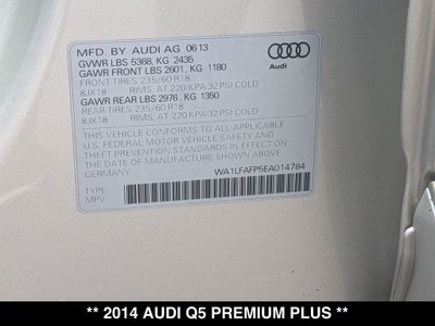 2014 Audi Q5 2.0T Premium Plus quattro