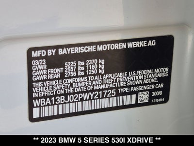 2023 BMW 5 Series 530i xDrive