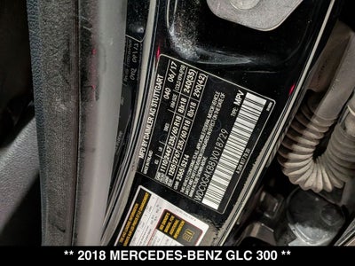 2018 Mercedes-Benz GLC GLC 300 4MATIC®