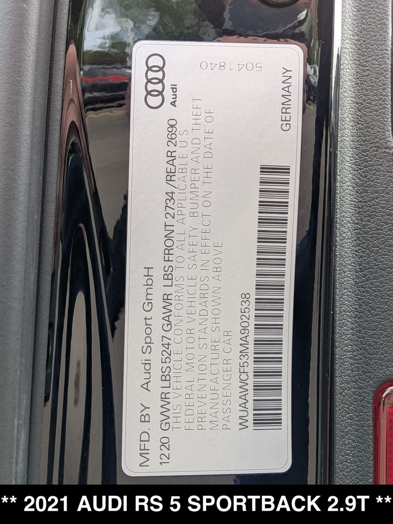 2021 Audi RS 5 2.9T quattro