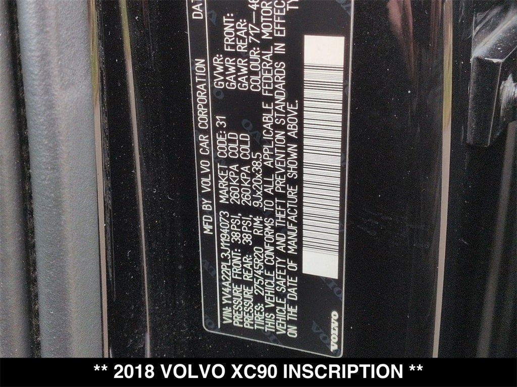 2018 Volvo XC90 T6 Inscription