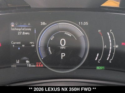 2026 Lexus NX HYBRID NX 350h FWD