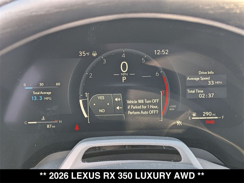 2026 Lexus RX 350 LUXURY AWD
