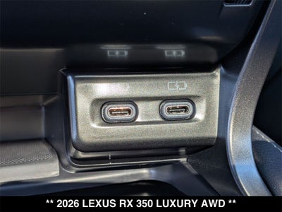 2026 Lexus RX 350 LUXURY AWD