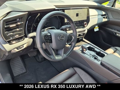 2026 Lexus RX 350 LUXURY AWD