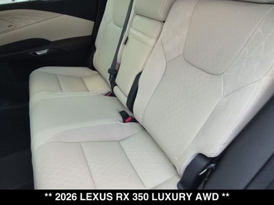 2026 Lexus RX 350 LUXURY AWD