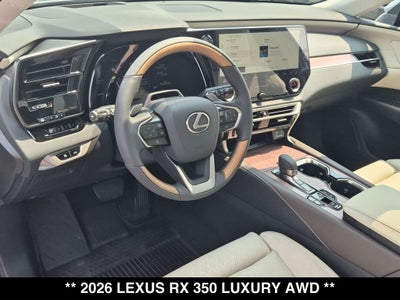 2026 Lexus RX 350 LUXURY AWD