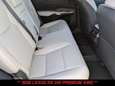 2026 Lexus RX 350 PREMIUM AWD