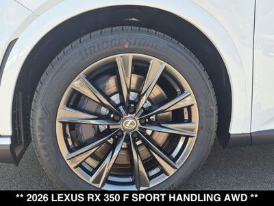2026 Lexus RX 350 F SPORT HANDLING AWD