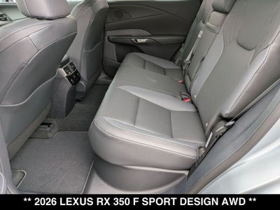 2026 Lexus RX 350 F SPORT DESIGN AWD