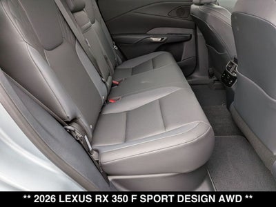 2026 Lexus RX 350 F SPORT DESIGN AWD