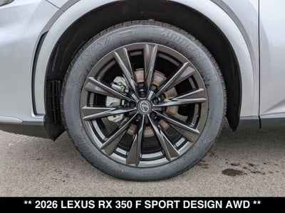 2026 Lexus RX 350 F SPORT DESIGN AWD