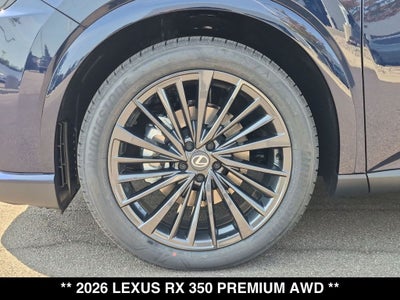 2026 Lexus RX 350 PREMIUM AWD