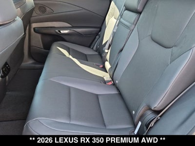 2026 Lexus RX 350 PREMIUM AWD