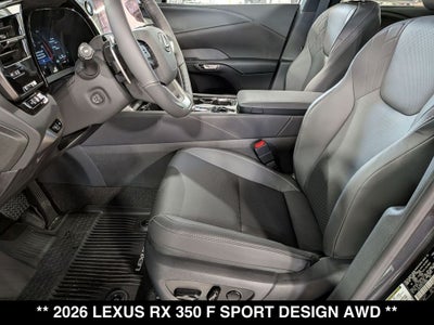 2026 Lexus RX 350 F SPORT DESIGN AWD