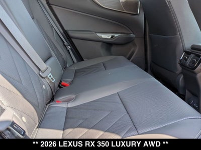 2026 Lexus RX 350 LUXURY AWD