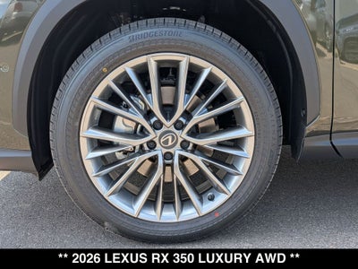 2026 Lexus RX 350 LUXURY AWD